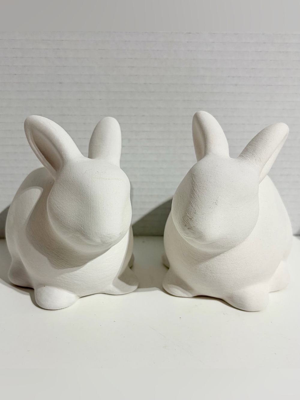 Threshold Easter 2026 White Rabbit Bunny Ceramic Easter Decor Target 2pc Set NEW